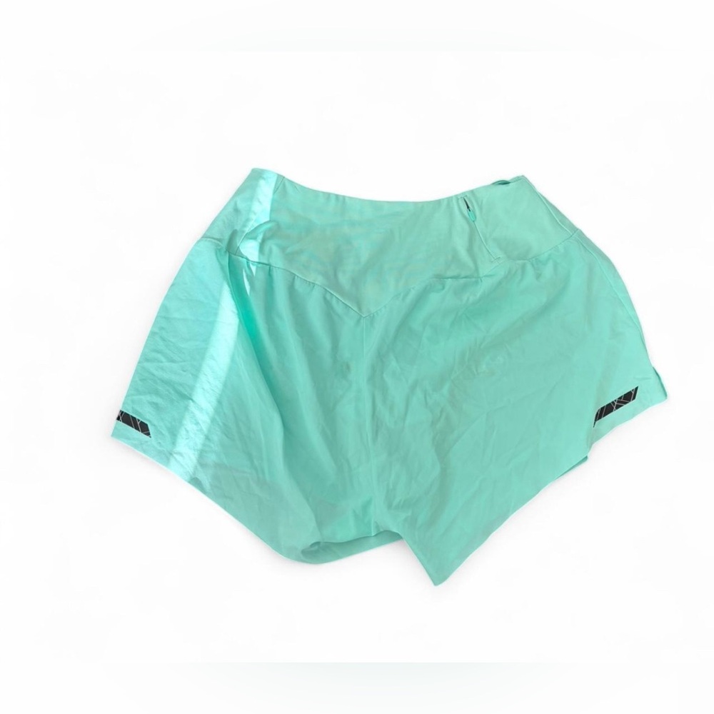 Gym Shark Speed Shorts Bright turquoise Lined Mint workout casual Summer Size L - Picture 4 of 5